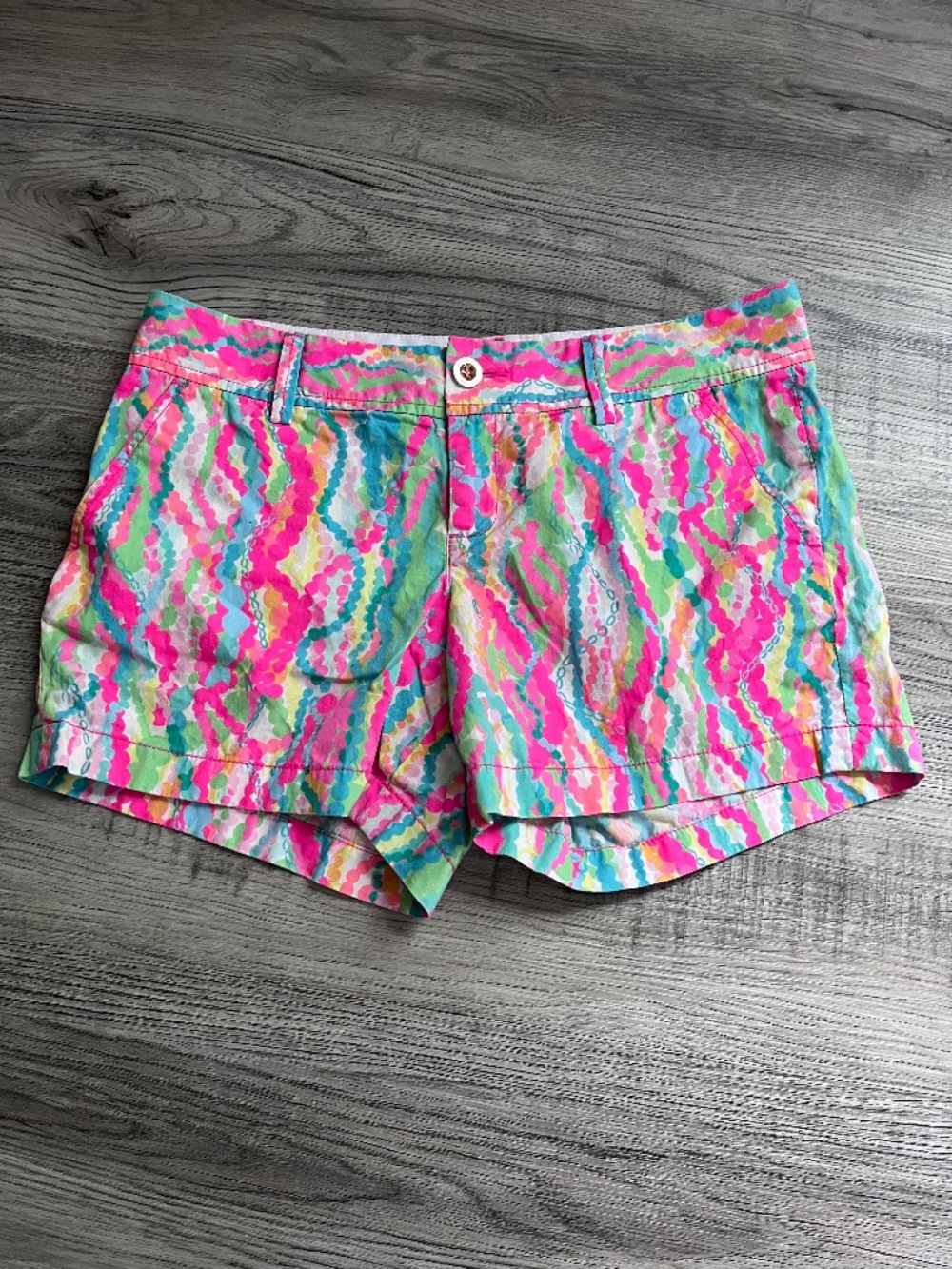 Lilly Pulitzer Dripping in Jewels Callahan Shorts Sz 8 beach vacation cruise